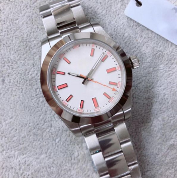 luxury men's automatic mechanical watch exp air king series white dial 904l stainless steel designer casual fashion brand wristwatch, Slivery;brown
luxury men's automatic mechanical watch exp air king series white dial 904l stainless steel designer casual fashion brand wristwatch, Slivery;brown