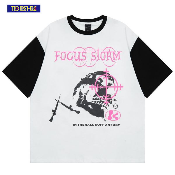 men's tshirts harajuku skull print tshirt splice short sleeve tees oversized 100 cotton streetwear men women fashion hip hop t shirts 2, White;black
men's tshirts harajuku skull print tshirt splice short sleeve tees oversized 100 cotton streetwear men women fashion hip hop t shirts 2, White;black
