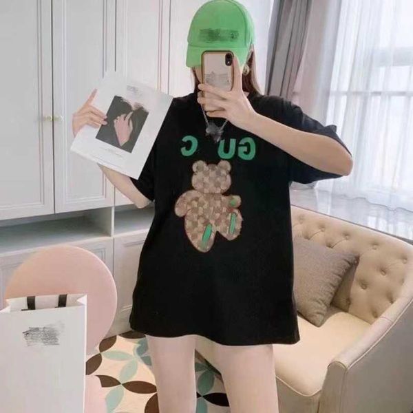 luxury designer women t shirt high version cartoon little bear embroidery pure sleeve t-shirt relaxed tee, White;black
luxury designer women t shirt high version cartoon little bear embroidery pure sleeve t-shirt relaxed tee, White;black