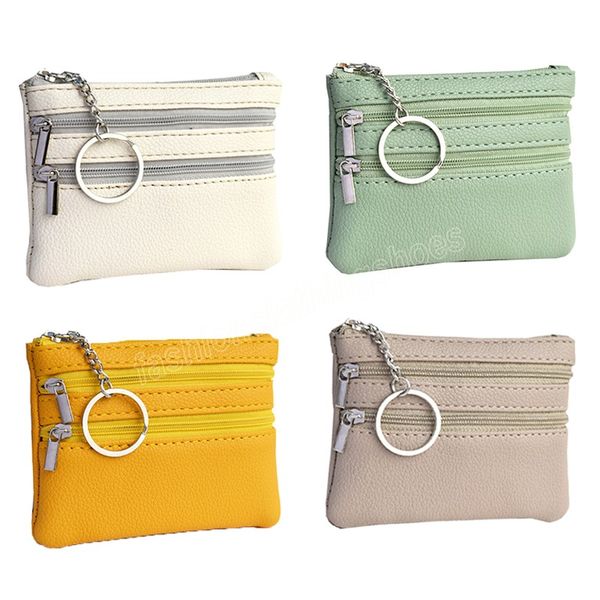 pu leather coin purse mini change purses women's portable wallets card holder zipper pouch key pocket case, White
pu leather coin purse mini change purses women's portable wallets card holder zipper pouch key pocket case, White