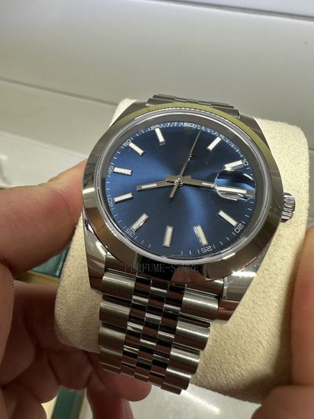 box papers high-quality watch new datejust 41mm jubilee bracelet blue index dial 126300 bracelet mechanical automatic men watches waterproof, Slivery;brown 
box papers high-quality watch new datejust 41mm jubilee bracelet blue index dial 126300 bracelet mechanical automatic men watches waterproof, Slivery;brown