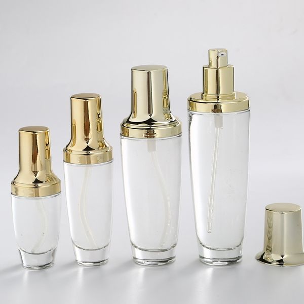 100pcs/lot 20ml 30ml clear glass lotion bottle with gold press dropper essential oil bottles glass dropper cosmetic container
100pcs/lot 20ml 30ml clear glass lotion bottle with gold press dropper essential oil bottles glass dropper cosmetic container