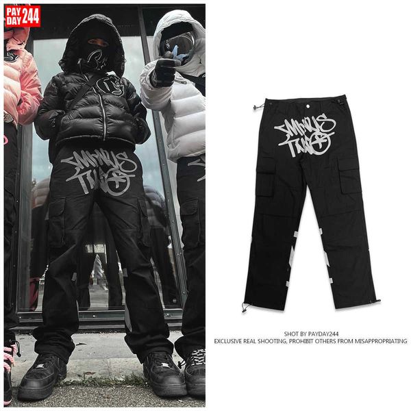 cargos fashion minustwo brand street print multi pocket loose casual cotton straight tube pants cargo pants men women hip hop minustwo, Black
cargos fashion minustwo brand street print multi pocket loose casual cotton straight tube pants cargo pants men women hip hop minustwo, Black