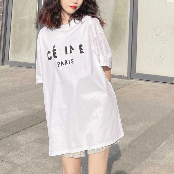 womens designer t shirt tracksuit high edition 2023 summer exclusive versatile os loose sleeve t-shirt, White
womens designer t shirt tracksuit high edition 2023 summer exclusive versatile os loose sleeve t-shirt, White