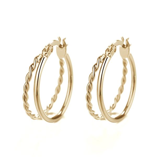 designer earrings personalized exaggerated geometric twist large circle earrings female retro hong kong style fashion temperament double lay, Golden
designer earrings personalized exaggerated geometric twist large circle earrings female retro hong kong style fashion temperament double lay, Golden