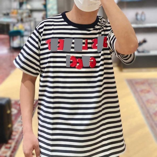 womens designer t shirt high edition summer versatile stripe design classic os relaxed casual sleeve t-shirt xxl, White;black
womens designer t shirt high edition summer versatile stripe design classic os relaxed casual sleeve t-shirt xxl, White;black