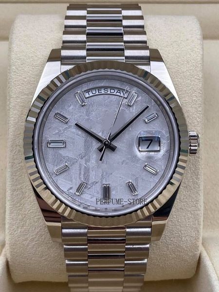 box papers high-quality watch new day-date 40mm meteorite dial white gold bracelet 228239 bracelet mechanical automatic men watches waterpro, Slivery;brown
box papers high-quality watch new day-date 40mm meteorite dial white gold bracelet 228239 bracelet mechanical automatic men watches waterpro, Slivery;brown