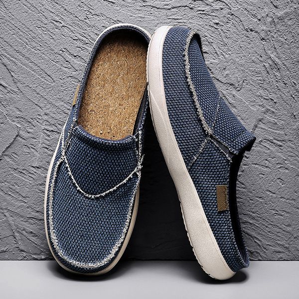 slippers summer men classic outdoor slipon canvas shoes light breathable flat loafers soft indoor home casual 230410, Black
slippers summer men classic outdoor slipon canvas shoes light breathable flat loafers soft indoor home casual 230410, Black