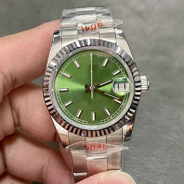 Classic designer luxury women's watch with green dial and diamond 31mm scratch resistant blue crystal glass calendar window folding button automatic date
Classic designer luxury women's watch with green dial and diamond 31mm scratch resistant blue crystal glass calendar window folding button automatic date