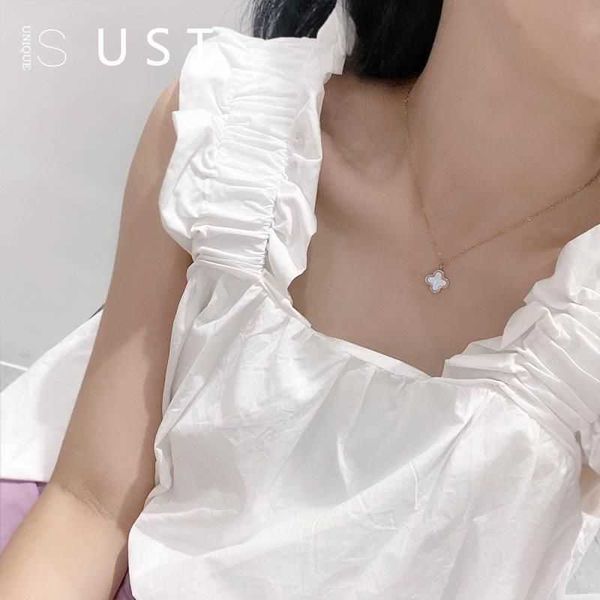 van clover necklace four leaf chain jewelry grass female 18k gold simple cool ins collar chain black and white fritillaria light luxury, Silver
van clover necklace four leaf chain jewelry grass female 18k gold simple cool ins collar chain black and white fritillaria light luxury, Silver