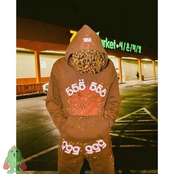 men's hoodies fashion sp5der 555555 sweatshirts designer main street suit young bandit brown sweatshirts spider web foam print women an, Black
men's hoodies fashion sp5der 555555 sweatshirts designer main street suit young bandit brown sweatshirts spider web foam print women an, Black