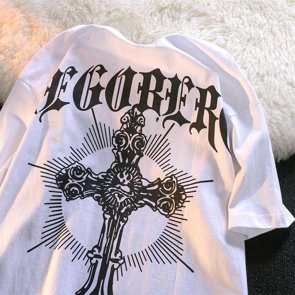 men's t-shirts european and american street style men women pure cotton sleeved t-shirt summer fried children clothing 230410, White;black
men's t-shirts european and american street style men women pure cotton sleeved t-shirt summer fried children clothing 230410, White;black