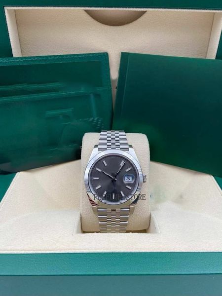 box papers high-quality watch new date just 41mm smooth rhodium dial jubilee bracelet 126300 bracelet mechanical automatic men watches water, Slivery;brown
box papers high-quality watch new date just 41mm smooth rhodium dial jubilee bracelet 126300 bracelet mechanical automatic men watches water, Slivery;brown