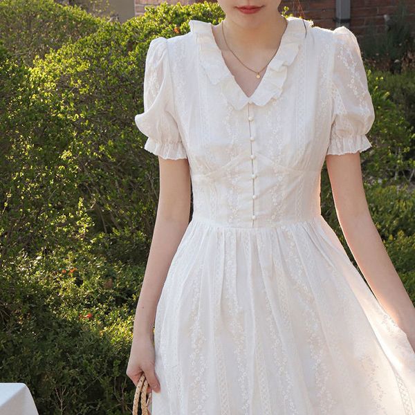 casual dresses summer elegant chiffon women's dress french style sweet lace midi kawaii dress v-neck korean ultra thin designer princes, Black;gray
casual dresses summer elegant chiffon women's dress french style sweet lace midi kawaii dress v-neck korean ultra thin designer princes, Black;gray