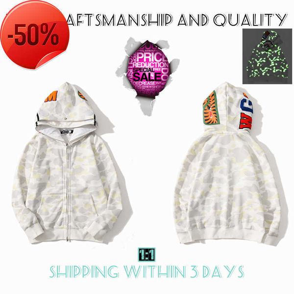 er full zip designer men women harajuku stylist shark sweatshirt fashion co-branding camouflage double hat hoody 4-21s to 2xl size, Black
er full zip designer men women harajuku stylist shark sweatshirt fashion co-branding camouflage double hat hoody 4-21s to 2xl size, Black
