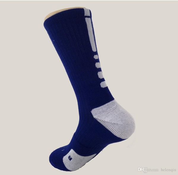 2023 socks usa professional elite basketball terry long knee athletic sport men fashion compression thermal winter wholesaless a3, Black