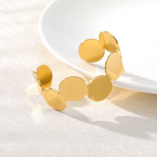 bangle minimalist jewelry gold color stainless steel bangle bracelets for women girls fashion round discs bangle boho accesorios mujer w0410, Black
bangle minimalist jewelry gold color stainless steel bangle bracelets for women girls fashion round discs bangle boho accesorios mujer w0410, Black