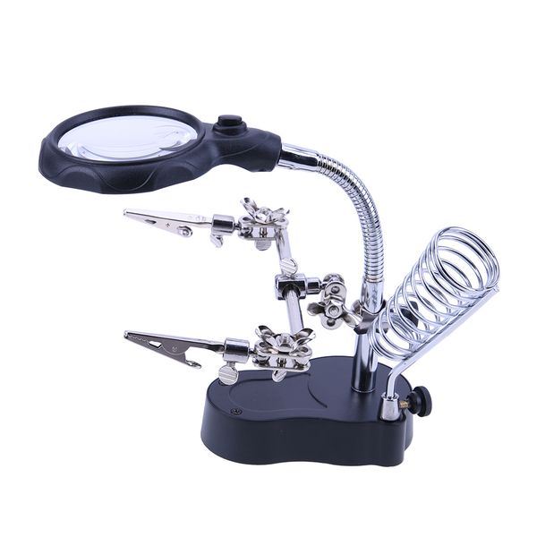 magnifying glasses welding magnifying glass with led light 3.5x-12x lens auxiliary clip loupe deskmagnifier third hand soldering repair tool
magnifying glasses welding magnifying glass with led light 3.5x-12x lens auxiliary clip loupe deskmagnifier third hand soldering repair tool