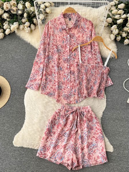 two piece dress singrainy matching sets summer loose cardigan short tank elastic waist short print holiday three piece set 230410, White
two piece dress singrainy matching sets summer loose cardigan short tank elastic waist short print holiday three piece set 230410, White