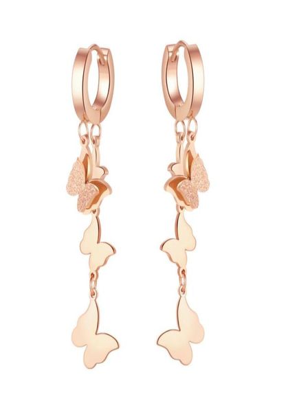 rose gold silver stainless steel butterfly dangle tassel stud earrings long earring for women fashion gifts8827974
rose gold silver stainless steel butterfly dangle tassel stud earrings long earring for women fashion gifts8827974