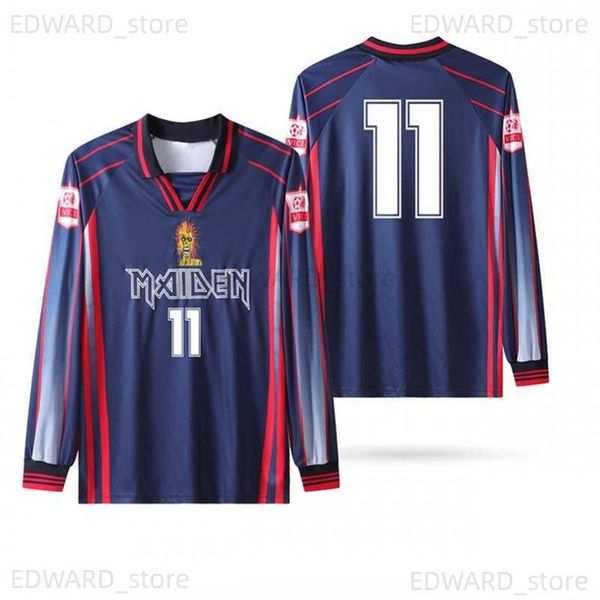 diy tees polos 1998 iron retro maiden eddie long sleeve t-shirt football shirt camisa heavy metal lady soccer jersey t230411, Black
diy tees polos 1998 iron retro maiden eddie long sleeve t-shirt football shirt camisa heavy metal lady soccer jersey t230411, Black