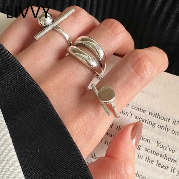 band rings livvy silver color open rings simple round cross double-deckring adjustable rings fashion silver jewelry party p230411
band rings livvy silver color open rings simple round cross double-deckring adjustable rings fashion silver jewelry party p230411