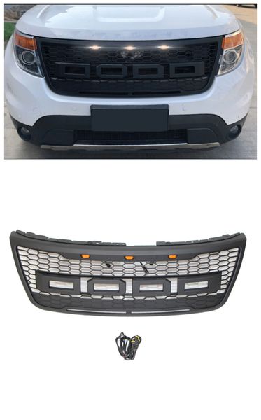 suitable for ford 2012-2015 explorer off-road auto parts abs front grille with led lights and letters
suitable for ford 2012-2015 explorer off-road auto parts abs front grille with led lights and letters
