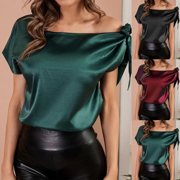 women's blouses shirts summer korean fashion silk women blouse pullover pure color bowknot decor casual streetwear for office lady shi, White
women's blouses shirts summer korean fashion silk women blouse pullover pure color bowknot decor casual streetwear for office lady shi, White