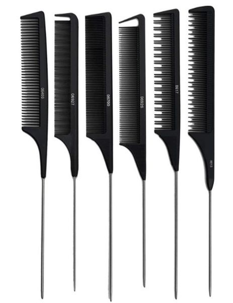 professional heat resistant salon black metal pin tail antistatic comb cutting comb hair brushes hair care j27128871685, Silver
professional heat resistant salon black metal pin tail antistatic comb cutting comb hair brushes hair care j27128871685, Silver