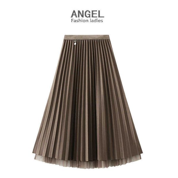 pleated double sided gauze half body autumn and winter large a-line 2023 new belly covering skirt, Black
pleated double sided gauze half body autumn and winter large a-line 2023 new belly covering skirt, Black