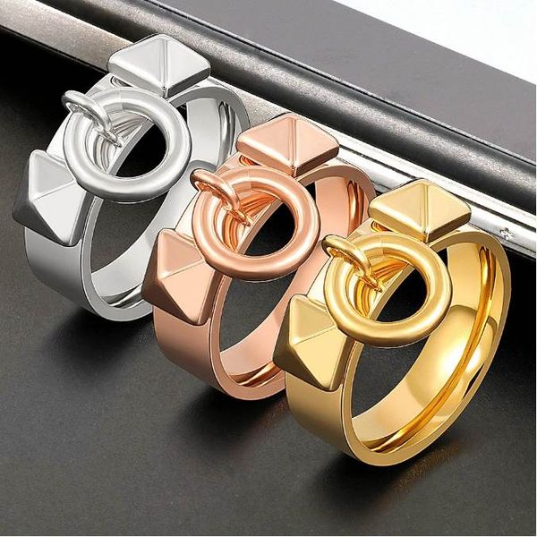 trend rings rivets pyramid & dangle circle punk charm geometry ring for men women party jewelry fashion gift, Golden;silver
trend rings rivets pyramid & dangle circle punk charm geometry ring for men women party jewelry fashion gift, Golden;silver
