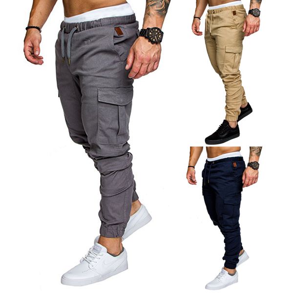 men's pants fashion casual cargo pants casual pants multi pocket solid trousers 230411, Black
men's pants fashion casual cargo pants casual pants multi pocket solid trousers 230411, Black