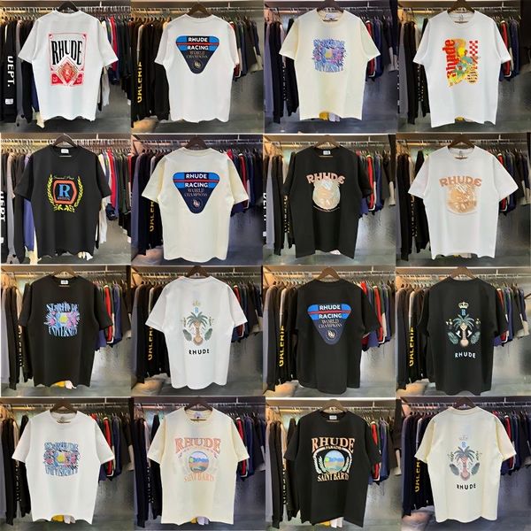 rhude mens t-shirts short sleeve print designer for men shirt tee oversized casual fashion hip hop tees, White;black
rhude mens t-shirts short sleeve print designer for men shirt tee oversized casual fashion hip hop tees, White;black