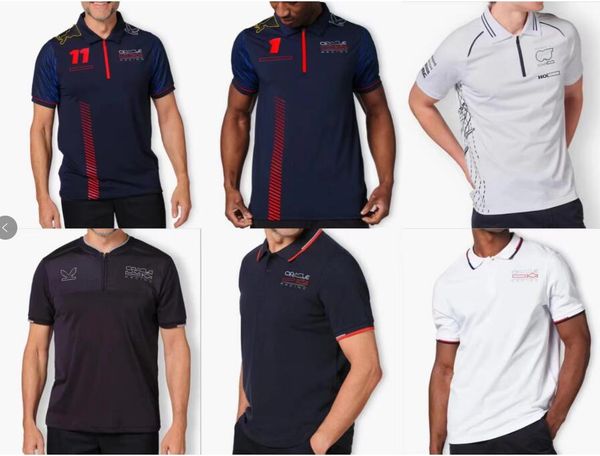 f1 formula 1 polo shirt team short-sleeved shirt with the same custom