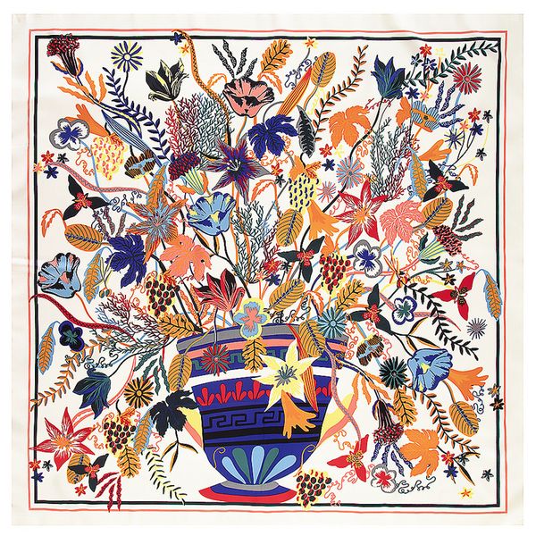 sarongs brand hijab shawl 100% twill silk scarf color sketch plant flower pot 130cm square scarves print kerchief womanheadbandscarf 230411, Blue;gray
sarongs brand hijab shawl 100% twill silk scarf color sketch plant flower pot 130cm square scarves print kerchief womanheadbandscarf 230411, Blue;gray