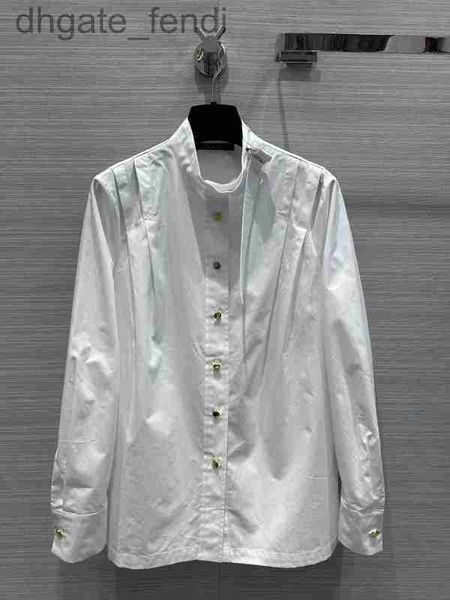 women's blouses & shirts designermilan runway 2023 new spring summer stand collar long sleeve designer brand same style 1229-5 30i8, White
women's blouses & shirts designermilan runway 2023 new spring summer stand collar long sleeve designer brand same style 1229-5 30i8, White