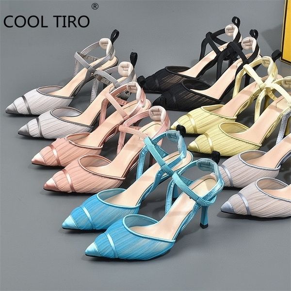 slippers 2023 high heeled sandal pumps party wedding shoes stilettos genuine leather mesh fashion 5 5cm 8 5cm medium heel 230410, Black
slippers 2023 high heeled sandal pumps party wedding shoes stilettos genuine leather mesh fashion 5 5cm 8 5cm medium heel 230410, Black