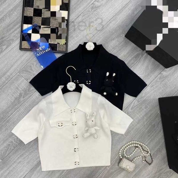 women's t-shirt designer polo neck knit short sleeve collar chic style 2023 summer new casual t-shirt 3d rabbit 99x8, White
women's t-shirt designer polo neck knit short sleeve collar chic style 2023 summer new casual t-shirt 3d rabbit 99x8, White