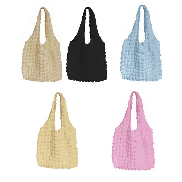 evening bags cute pleated women shoulder bags large capacity female vest underarm bag tote small tote shopping bag 230410
evening bags cute pleated women shoulder bags large capacity female vest underarm bag tote small tote shopping bag 230410