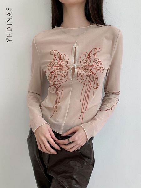 men's tshirts yedinas reversible t women clothes long sleeve hole mesh see through tee femme 2023 summer spring y2k tshirt 230411, White;black
men's tshirts yedinas reversible t women clothes long sleeve hole mesh see through tee femme 2023 summer spring y2k tshirt 230411, White;black