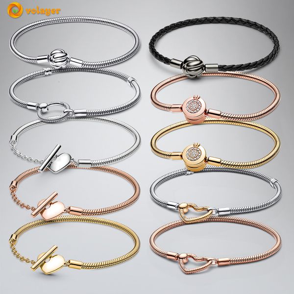 chain volayer 925 sterling silver bracelets crown o heart tbar closure snake for women fashion charm 230411, Black
chain volayer 925 sterling silver bracelets crown o heart tbar closure snake for women fashion charm 230411, Black
