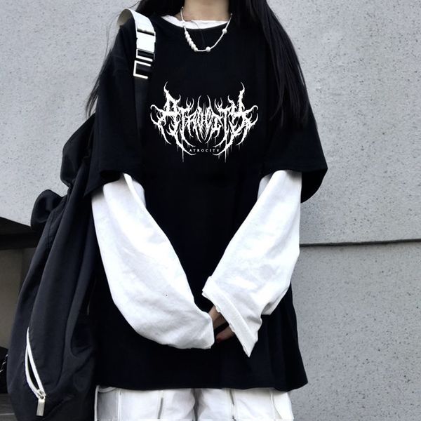 men's tshirts lightning letter print y2k goth punk oversized women tshirt 90s vintage hip hop streetwear kawaii fashion casual fake two, White;black
men's tshirts lightning letter print y2k goth punk oversized women tshirt 90s vintage hip hop streetwear kawaii fashion casual fake two, White;black