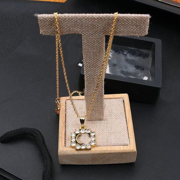 luxury designer double letter pendant necklaces 18k gold plated crysatl pearl rhinestone sweater necklace for women wedding party love gifts, Silver
luxury designer double letter pendant necklaces 18k gold plated crysatl pearl rhinestone sweater necklace for women wedding party love gifts, Silver