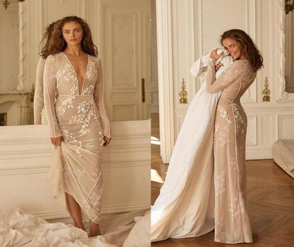 2020 liz martinez mermaid wedding dresses v neck lace appliques long sleeve trumpet wedding dress boho beach bridal gowns vestidos2590475, White
2020 liz martinez mermaid wedding dresses v neck lace appliques long sleeve trumpet wedding dress boho beach bridal gowns vestidos2590475, White