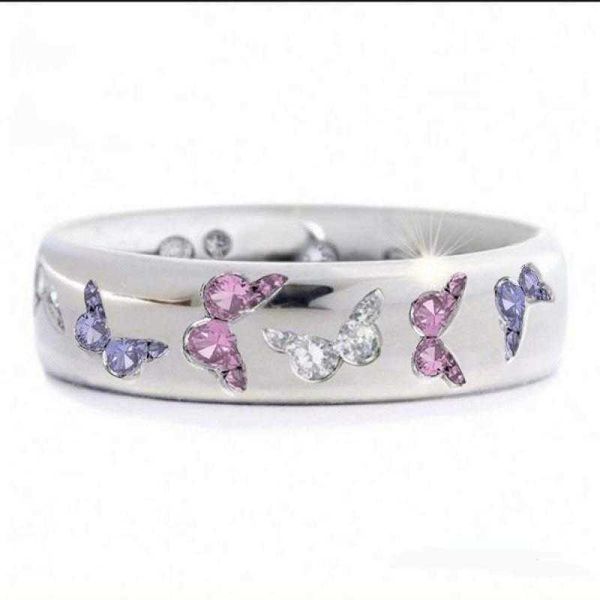 band rings exquisite colorful butterfly rings for women crystal rhinestones engagement ring bridal wedding anniversary gift jewelry anillos, Silver
band rings exquisite colorful butterfly rings for women crystal rhinestones engagement ring bridal wedding anniversary gift jewelry anillos, Silver