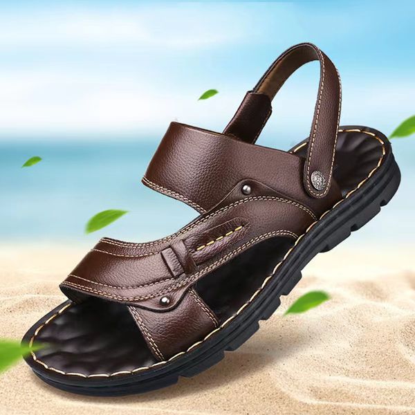 sandals brown men's shoes beach shoes fashionable thick soles anti-slip casual sandals 230411, Black
sandals brown men's shoes beach shoes fashionable thick soles anti-slip casual sandals 230411, Black