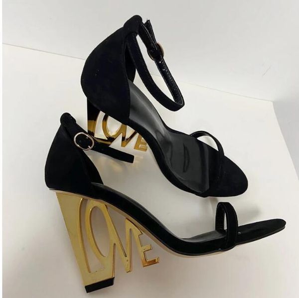 new love letter sandals fashion t stage pumps buckle strap high heel summer gladiators shoes, Black
new love letter sandals fashion t stage pumps buckle strap high heel summer gladiators shoes, Black