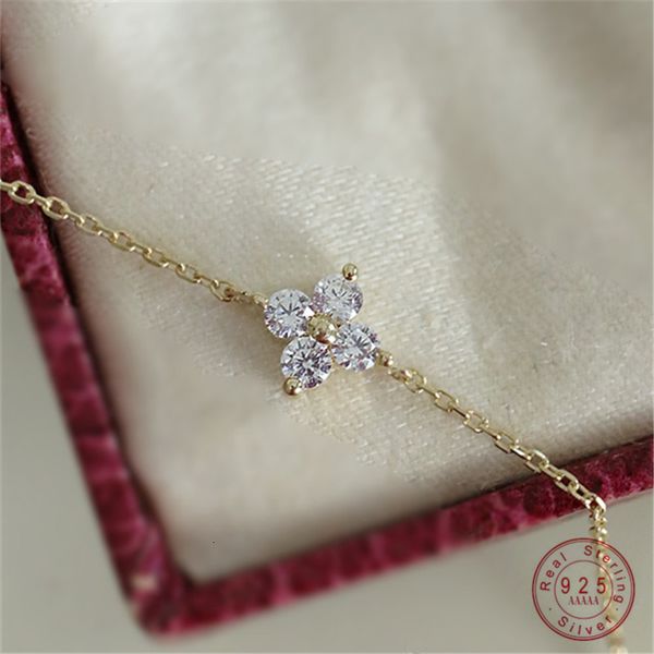 chain 925 sterling silver plated 14k gold bracelet korean design temperament zircon flower for women jewelry accessories 230411, Black
chain 925 sterling silver plated 14k gold bracelet korean design temperament zircon flower for women jewelry accessories 230411, Black