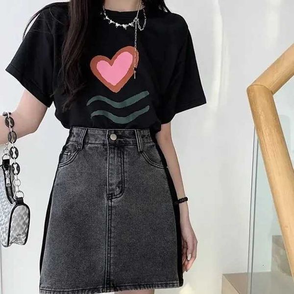 pear fat mm shaped body slimming half 2023 new versatile foreign style large size denim a-line short skirt, Black
pear fat mm shaped body slimming half 2023 new versatile foreign style large size denim a-line short skirt, Black