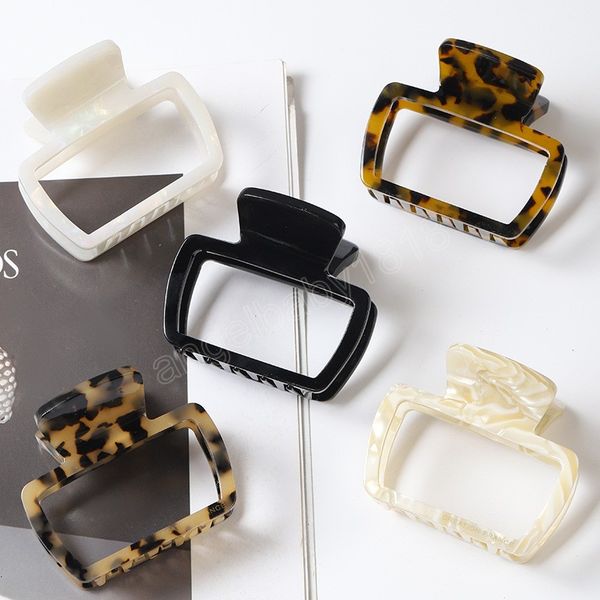 6.4cm fashion women acetate hair clips elegant leopard print hollow out square hair claw girls hair accessories, Slivery;white
6.4cm fashion women acetate hair clips elegant leopard print hollow out square hair claw girls hair accessories, Slivery;white
